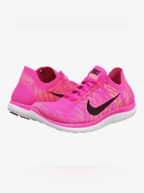 Nike Women's 4.0 Flyknit Running Shoes - Pink